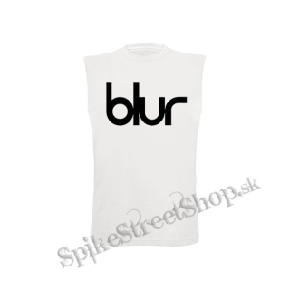 BLUR - Logo - biele detské tričko bez rukávov