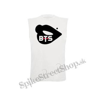 BTS - BANGTAN BOYS - Lips - biele detské tričko bez rukávov