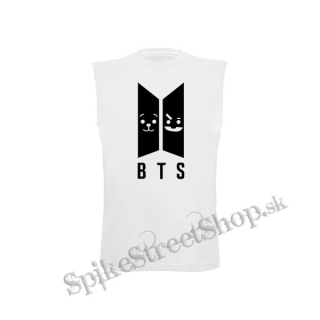 BTS - Emoji BT21 Logo - biele detské tričko bez rukávov