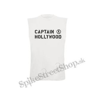 CAPTAIN HOLLYWOOD - Logo - biele detské tričko bez rukávov