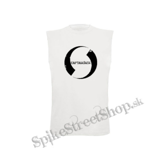 CAPTAIN JACK - Logo Symbol - biele detské tričko bez rukávov