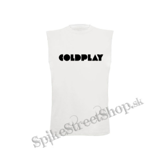 COLDPLAY - Logo - biele detské tričko bez rukávov
