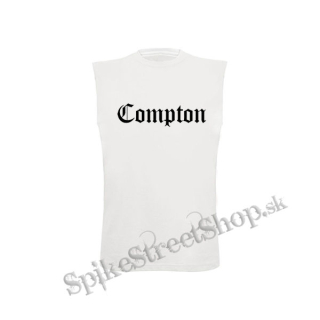 COMPTON - biele detské tričko bez rukávov