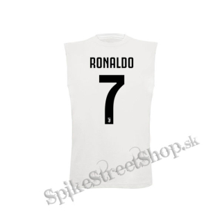 CRISTIANO RONALDO - 7 - biele detské tričko bez rukávov