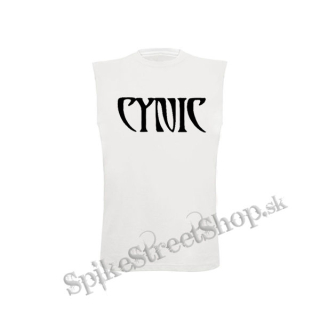CYNIC - Logo - biele detské tričko bez rukávov