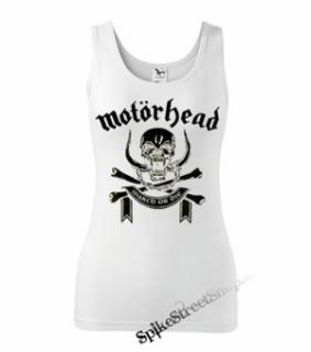 MOTORHEAD - March Or Die - Ladies Vest Top - biele