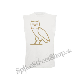 DRAKE - OWL SYMBOL - biele detské tričko bez rukávov