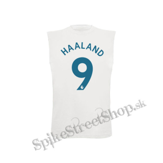 ERLING HAALAND - 9 BLUE - biele detské tričko bez rukávov