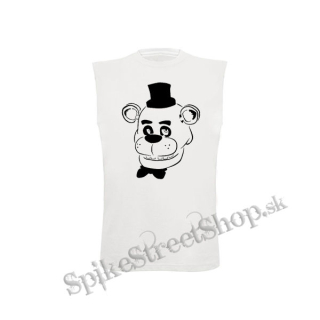 FIVE NIGHTS AT FREDDYS - biele detské tričko bez rukávov