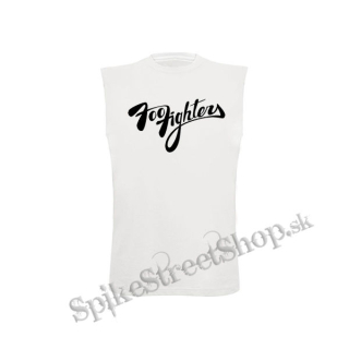 FOO FIGHTERS - Logo Name - biele detské tričko bez rukávov