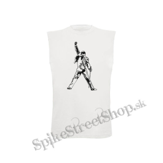 FREDDIE MERCURY - Portrait - biele detské tričko bez rukávov