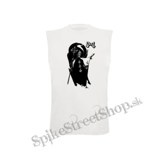GHOST - Papa Portrait Motive 2 - biele detské tričko bez rukávov