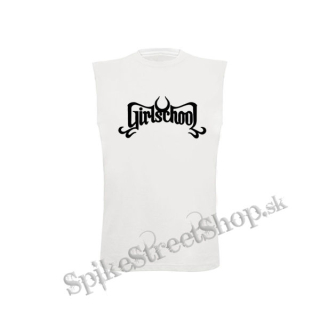 GIRLSCHOOL - Logo Band - biele detské tričko bez rukávov