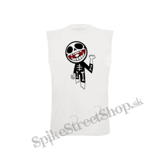 GORILLAZ - Bonesy - biele detské tričko bez rukávov
