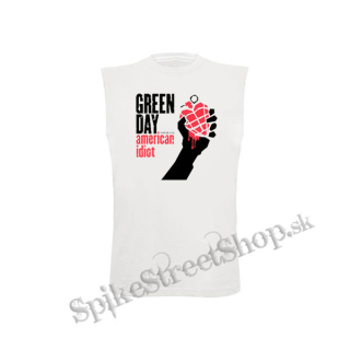 GREEN DAY - American Idiot - biele detské tričko bez rukávov