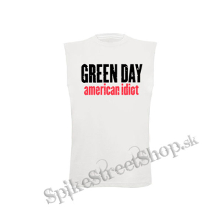 GREEN DAY - American Idiot Slogan - biele detské tričko bez rukávov
