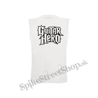 GUITAR HERO - biele detské tričko bez rukávov