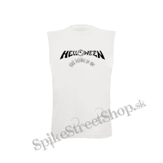 HELLOWEEN - Pink Bubbles Go Ape Logo - biele detské tričko bez rukávov