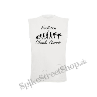 CHUCK NORRIS - Evolution By Chuck Norris - biele detské tričko bez rukávov