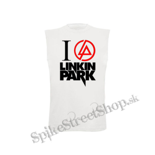I LOVE LINKIN PARK - Crest Motive - biele detské tričko bez rukávov