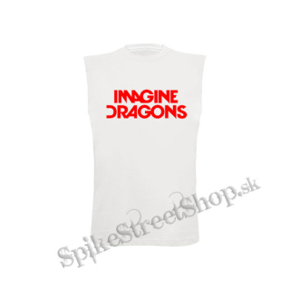 IMAGINE DRAGONS - Logo Red - biele detské tričko bez rukávov