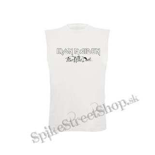 IRON MAIDEN - Fear Of The Dark Logo - biele detské tričko bez rukávov