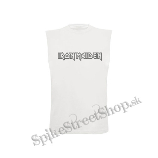 IRON MAIDEN - Logo - biele detské tričko bez rukávov