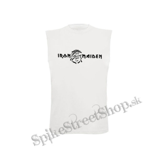 IRON MAIDEN - Logo Motive 2 - biele detské tričko bez rukávov