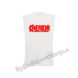 KREATOR - Logo Red - biele detské tričko bez rukávov