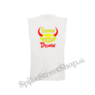 LEMON DEMON - Logo - biele detské tričko bez rukávov