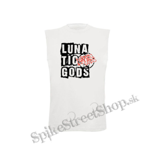 LUNATIC GODS - Logo Lunatic Gods - biele detské tričko bez rukávov