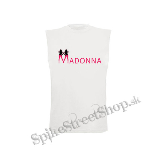 MADONNA - Logo Color - biele detské tričko bez rukávov