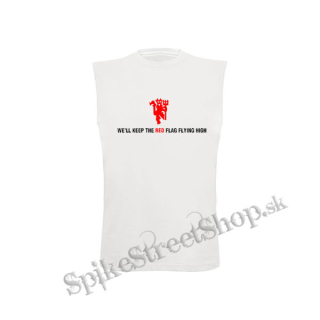 MANCHESTER UNITED - We´ll Keep The Red - biele detské tričko bez rukávov