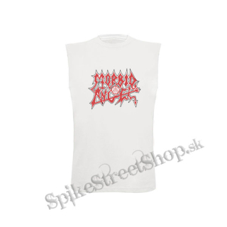 MORBID ANGEL - Logo Red White - biele detské tričko bez rukávov