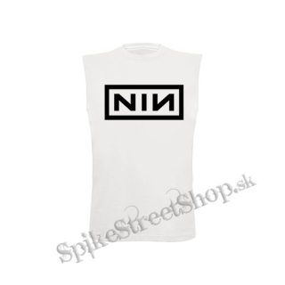 NINE INCH NAILS - Logo Crest - biele detské tričko bez rukávov