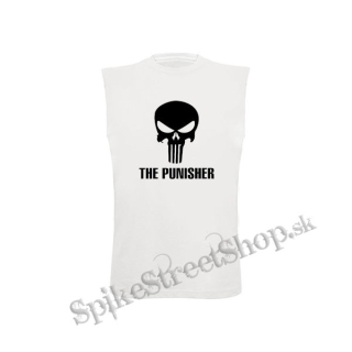 PUNISHER - Logo - biele detské tričko bez rukávov