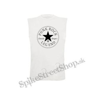 PUNK ROCK LEGEND - Charlie Harper - biele detské tričko bez rukávov