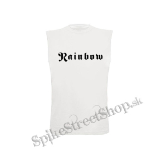 RAINBOW - Logo Hardrock Legend - biele detské tričko bez rukávov