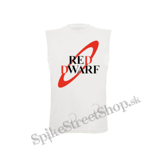 RED DWARF - biele detské tričko bez rukávov