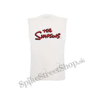 SIMPSONOVCI - Logo - biele detské tričko bez rukávov