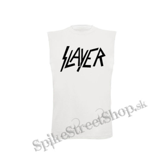 SLAYER - Logo - biele detské tričko bez rukávov