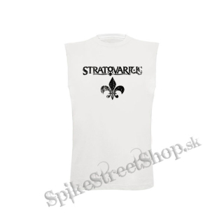 STRATOVARIUS - Black Logo Vintage Crest - biele detské tričko bez rukávov