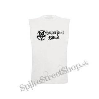 SUPERJOINT RITUAL - Logo - biele detské tričko bez rukávov