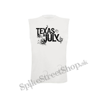 TEXAS IN JULY - Logo - biele detské tričko bez rukávov