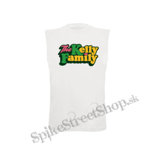 THE KELLY FAMILY - Logo Colour - biele detské tričko bez rukávov