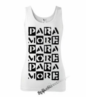 PARAMORE - Boxes - Ladies Vest Top - biele