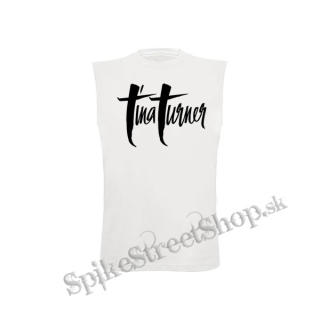 TINA TURNER - Logo - biele detské tričko bez rukávov
