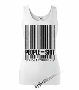 PEOPLE SHIT - Ladies Vest Top - biele