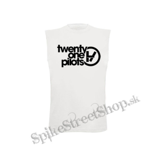 TWENTY ONE PILOTS - Logo - biele detské tričko bez rukávov