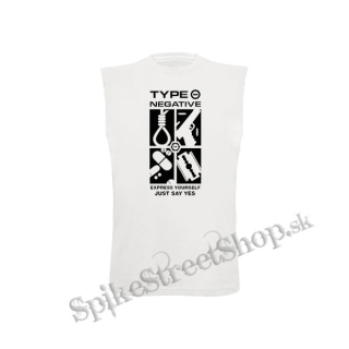 TYPE O NEGATIVE - Express Yourself Just Say Yes - biele detské tričko bez rukávov
